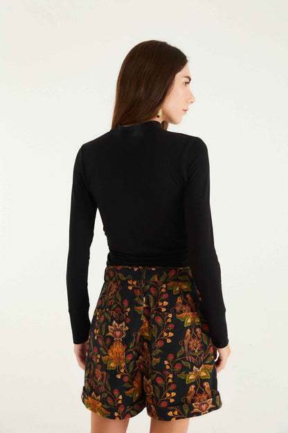 Black Berry Garden Shorts | FARM Rio | FARM Rio Women