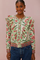 Cream Ainika Delicate Knit Cardigan | FARM Rio Women