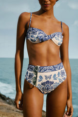 Delicate Tapestry High Waist Bikini Bottom | FARM Rio Women