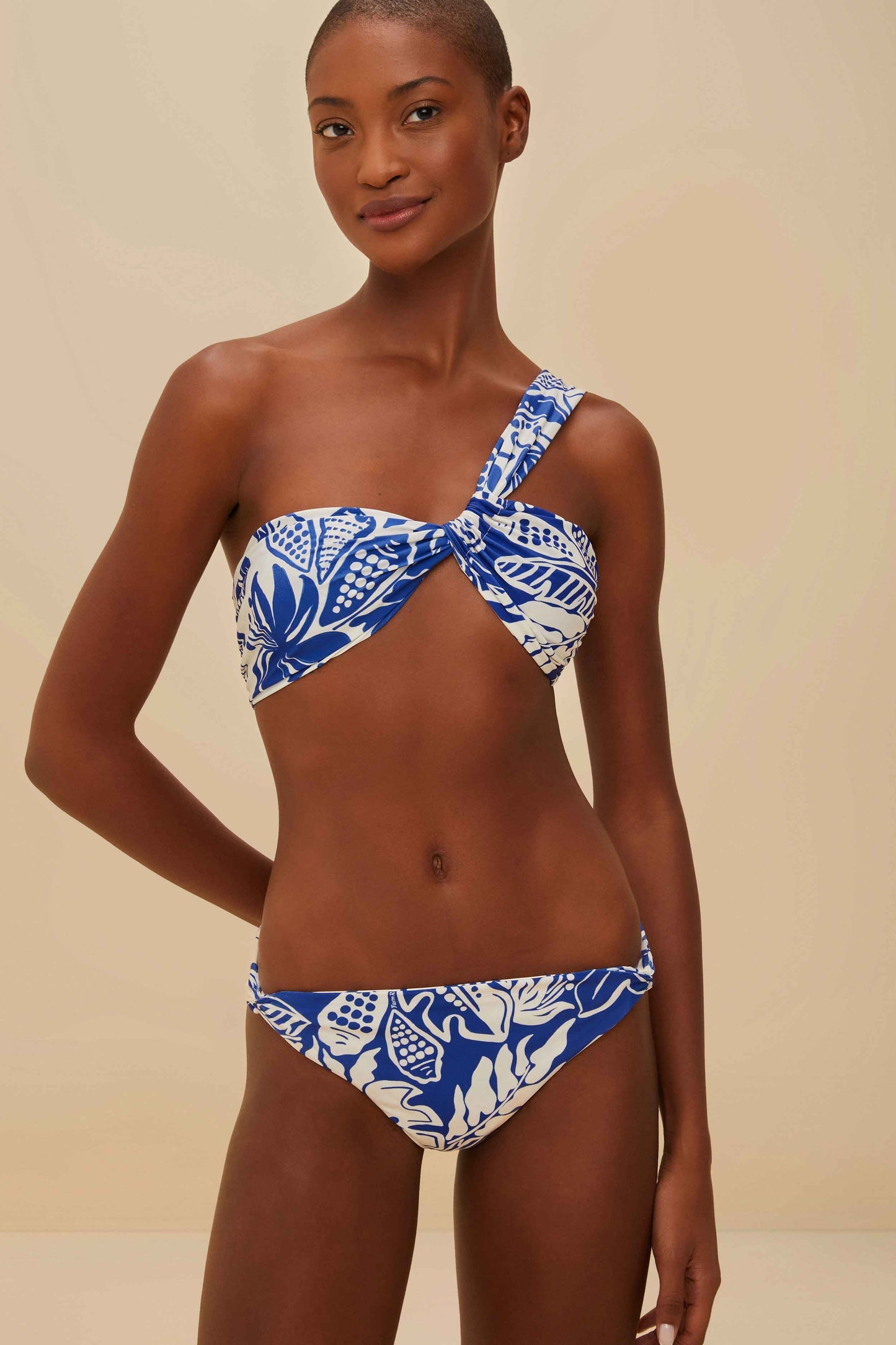 Off-White River Nature Full Bikini Bottom | FARM Rio Women