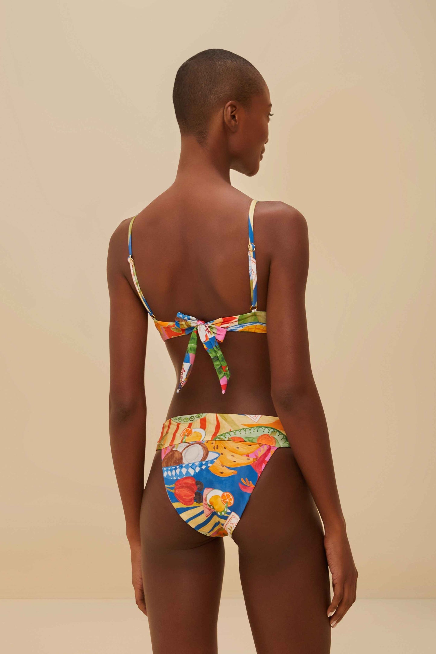Multicolor Summer Picnic Bikini Bottom | FARM Rio Women