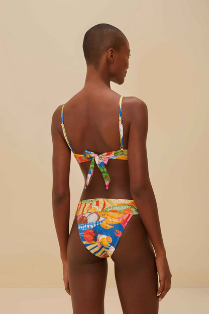 Multicolor Summer Picnic Bikini Bottom | FARM Rio Women
