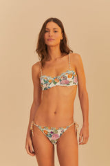 Off-White Sweet Bloom Underwire Bikini Top | FARM Rio Women