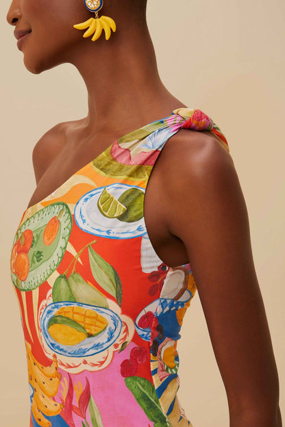 Multicolor Summer Picnic One-Piece Swimsuit | FARM Rio Women