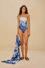 Off-White Ocean Scarf Sarong | FARM Rio Women